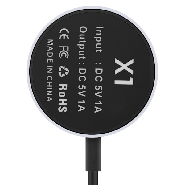 USB Trådløs Opladningsstation Skrivebordsopladningsdock Cradle til Huawei Watch Sort