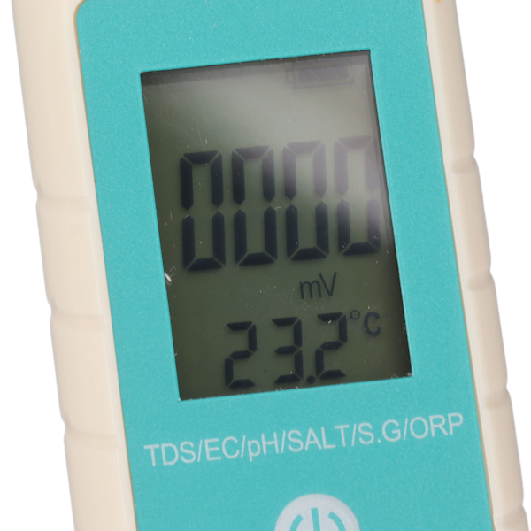 Vandkvalitetstester TDS EC PH SALT S.G ORP TEMP 7 i 1 IP67 Vandtæt Multifunktionel Digital Vandtester