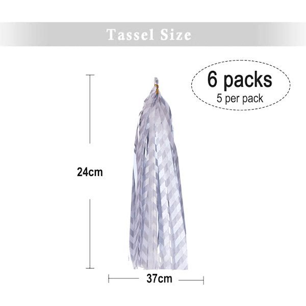 30 kpl Paper Tassels -riipuksia, DIY-riipusnauha, raidallinen paperi