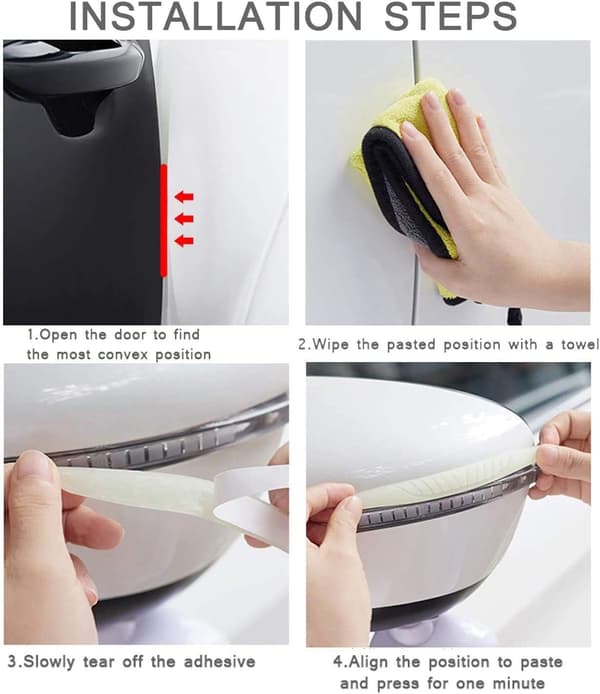 6 Premium mustaa PVC-ovisuojaa