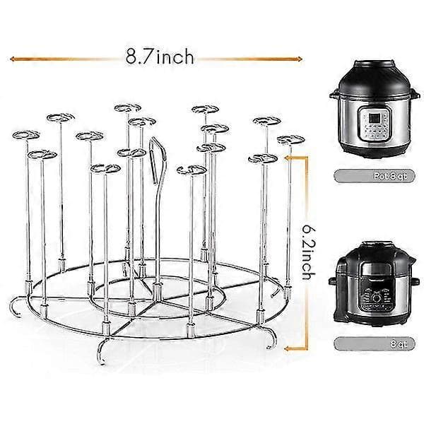 Grill Dehydreringsriste, spydholder egnet til Ninja Foodi 8 Quart Air Fryer tilbehør