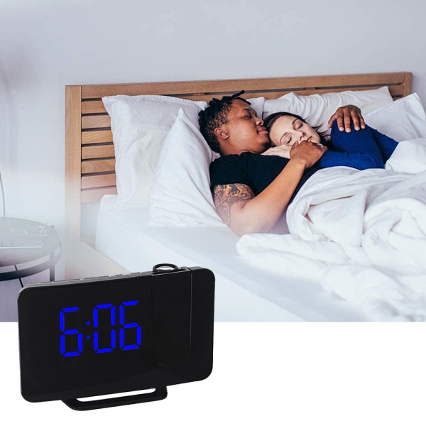 Radioprojektionsväckarklocka stor skärm LED-display