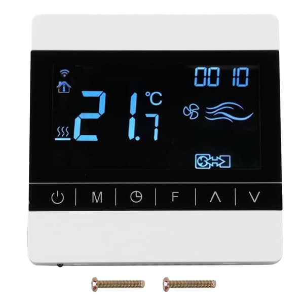AC220V Touch Screen Termostat Vattenburen Golvvärme Temperaturkontrollpanel