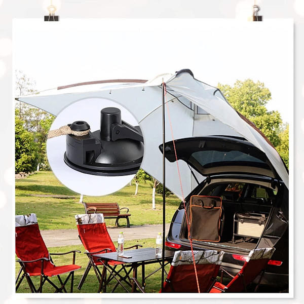 Bilcamping Multifunktionel Anker Sugkopper - 4 stk, Sugkop