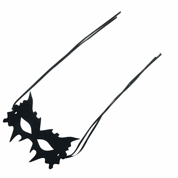 Halloween Maskerad Svart Fladdermusmask, Svart Unisex Filt Tyg Halv Ansikte Ögonmask, för Fest Cosplay Kostym Rekvisita Maskerad Karneval Tillbehör
