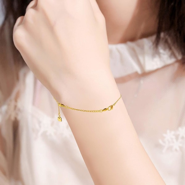 8st Halsbandsförlängare,guld 5/7,5/10/15 cm、stål 5/7,5/10/15 cm