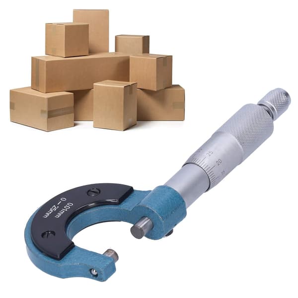 Dial Kaliper, Mikrometer Kaliper, med Bæreveske Bærbar 0‑25MM