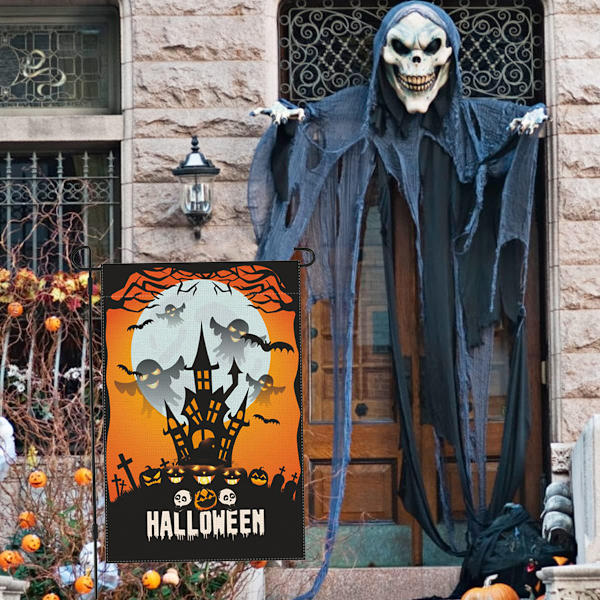 Halloween-puutarhalippu / talon banneri - 12x 18ft