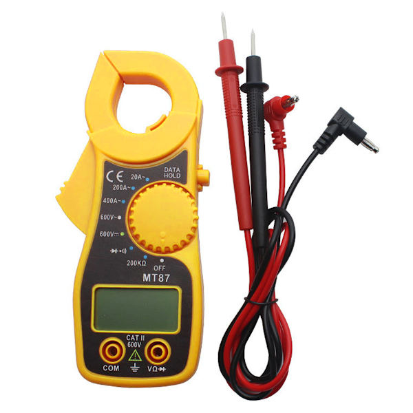 Multimeter digital AC DC Clamp Meter Voltmeter Amperometer Ström Clamp Ohmmeter LCD Volt Tester Fickformat Multitester digital