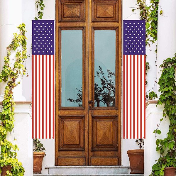 Patriotiska dekorationer för 4 juli dekoration, hängande amerikanska