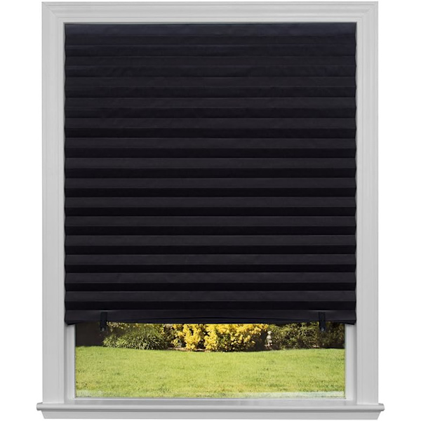 Original Blackout Plisserad Pappersgardin Svart, 36” x 72”,