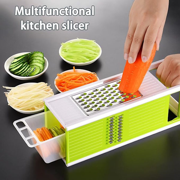 Multipurpose grønnsakskutter 5 i 1 grønn kutter - 31,8 x 11,7 x