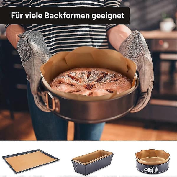 7 stk bakematter, bakematter gjenbrukbare foringer kokeark, gjenbrukbare bakeplater, non-stick BBQ-grill