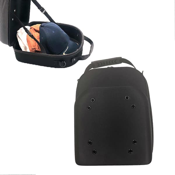 Reiseveske for hjelm med glidelåslukking, støtsikker, slagfast, ventilasjonshull, bæreveske for baseballcaps