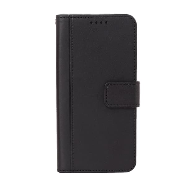 Samsung S8 Wallet Case / Læder Mobiltelefon Cover - 2 Kort + ID - SORT Sort