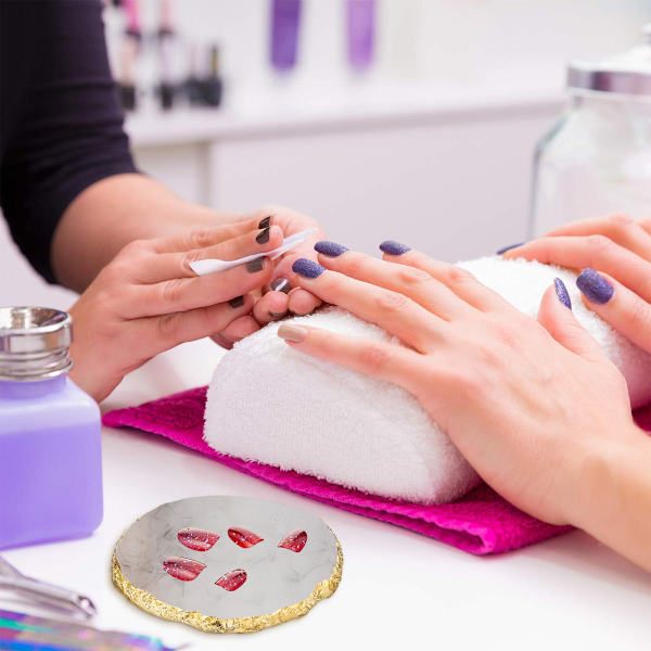 2 st Resin Nagelkonst Palett, Nagelkonst Målning Blandad Färg