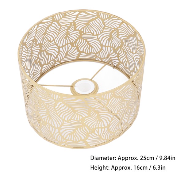 Lampe Skærm Lys Lampe Skærm Moderne Enkel Stil Hjem Dekoration til E14 E27 Pærer Guld Farve