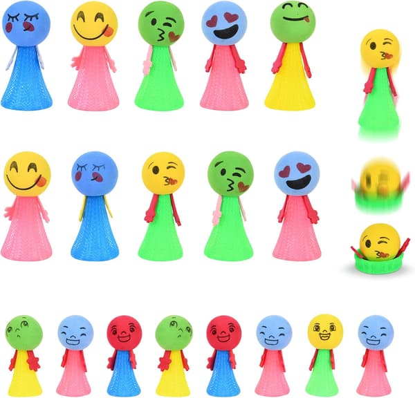 18 glødende hoppende sprite-leker, hoppende sprite-leker, hoppeball