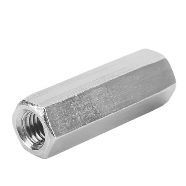 5 kpl Kuusiokoloinen Kytkentämutteri M12x1.75 L60mm 304 Ruostumaton Teräs Kuusiokoloinen Kytkentämutterit Kierteitetyn Tangon Liitin