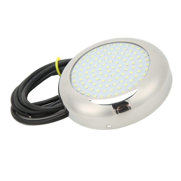 4-i-1 108LED Undervannslys 12V IP68 Vanntett 135° Lysvinkel Undervannsbåtl lampe for Marine Hvit