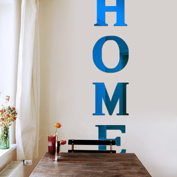 HOME Spejl Vægsticker 3D Stereoskopisk