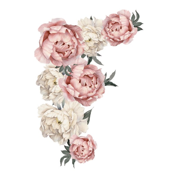 Blomster Vægmærker Peonblomster Vægmærker til Soveværelse, Peon