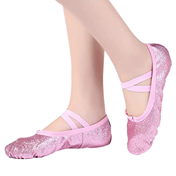 Ballet Pointe Sko Piger Kvinder Bånd Ballerina Sko med Tå