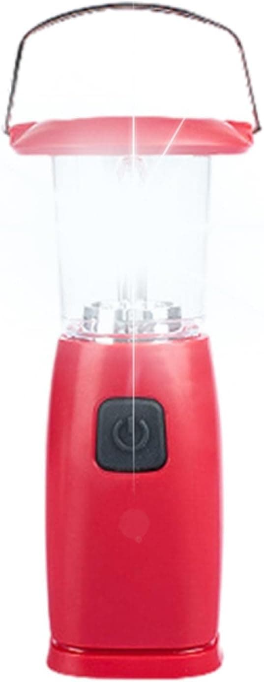 Håndsving Dynamoer Solcellelanterne, 6 LED Campinglamper, Håndsving