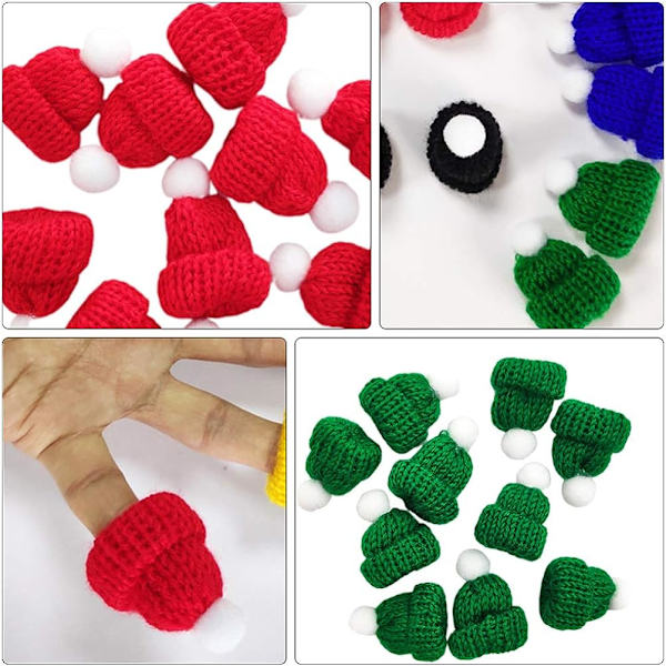 20 st Mini Stickade Jultomtehattar Jultomtehattar