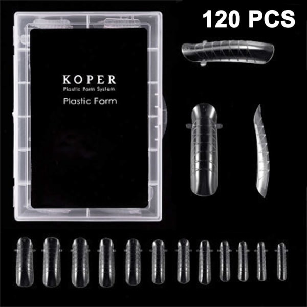 120ST/ Case Poly Nail Extension Gel Dual Forms Nail Builder