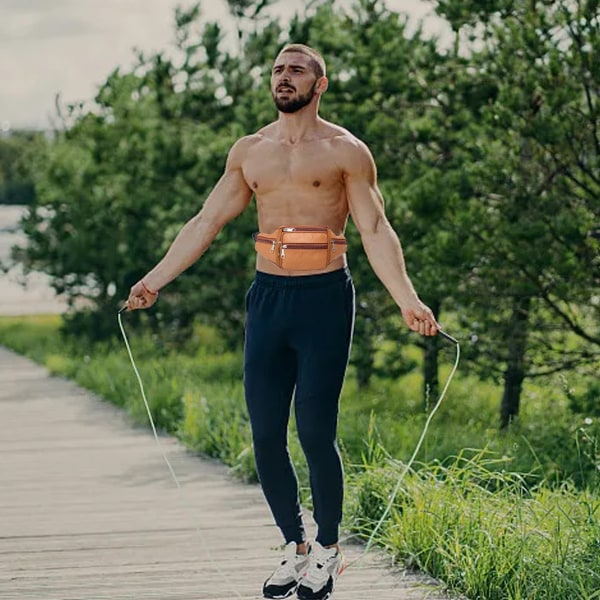 Axelväska bröstväska mode mjukt läder mode sport