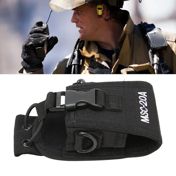 Walkie Talkie-holder Lett og bærbar universell nylonradioveske for 2-veis radio MSC 20A