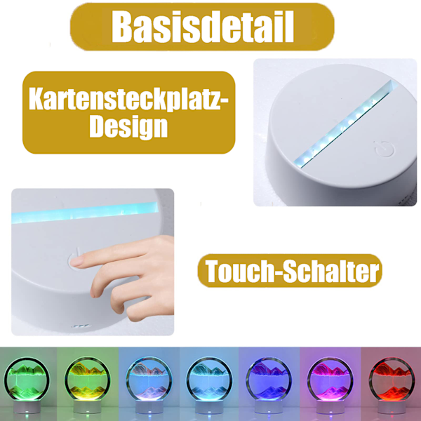 Sensorisk Rörlig Sandkonst, Kombinerar Traditionell Timglas Med Unikt Designkoncept, Stressreducerande 3D Djuphavslandskap För Hemmakontorsbruk,