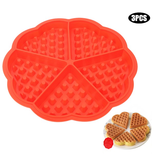Mini Våffeljärn med Hjärtan, Hjärtformade Våfflor Non-stick Elektrisk Pannkakstillverkare för Roliga DIY Bakaktiviteter, Idealiska Presenter för Bakälskare (3 st)