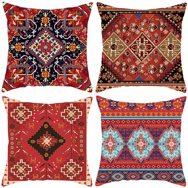 Set med 6 st Snygga Moderna Kuddfodral 45x45cm Dekorativ Soffa