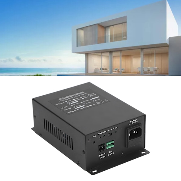 PDLC Virtalähde 200W Johto- ja Kaukosäätimellä Himmennettävä Lasinohjain Sulakkeella Kotikäyttöön AC110V Tulo AC48V Ulostulo