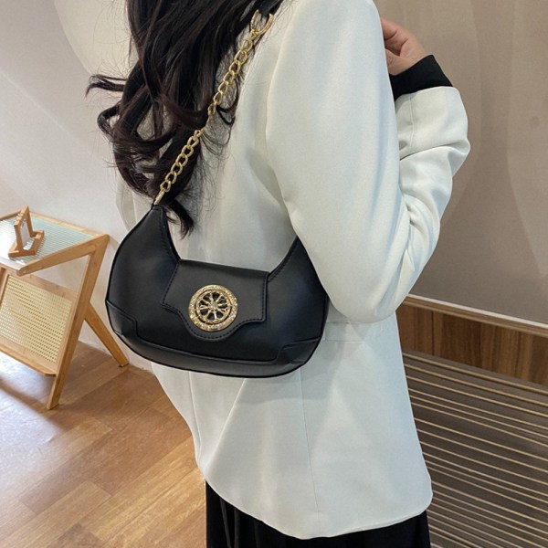 Fashion enkel nisch underarm väska konstläder liten väska liten väska crossbody väska dam