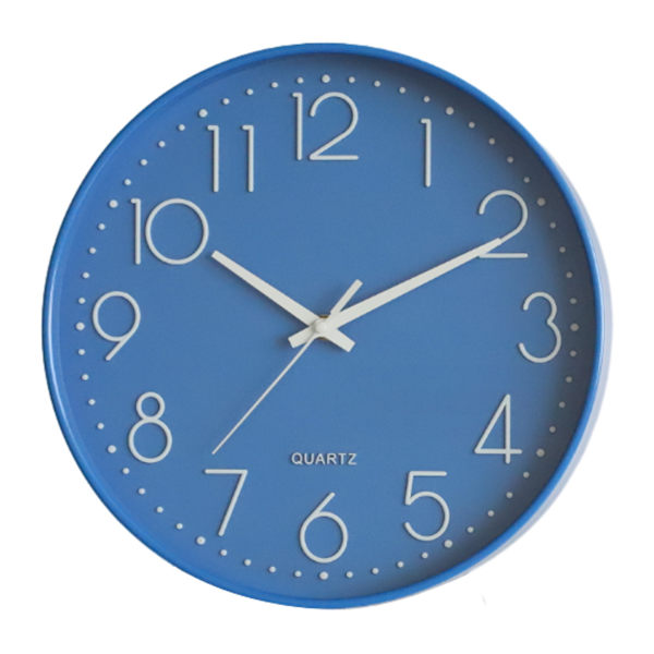 12 Tommers Nummer Dial Face Moderne Veggklokke, Stille Ikke-tikkende