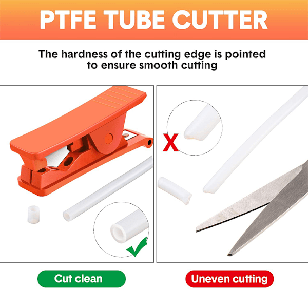 4 st PTFE-rörsax, slangsax, slangklämma, rörsax Accu