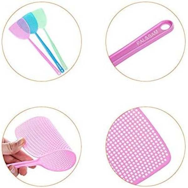 Färgglad Plast: 3-pack Blandade Färger med Miljövänligt Material för Inom- och Utomhusbruk, Flexibel Design med Halkfritt Mönster (3-pack)