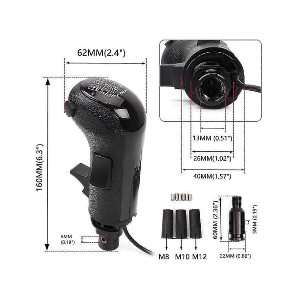 PC USB High Low Gear Simulator Shifter Knop til G29 G27 G25 Th8a USB Gearskifteknop til Ets2 Hb043