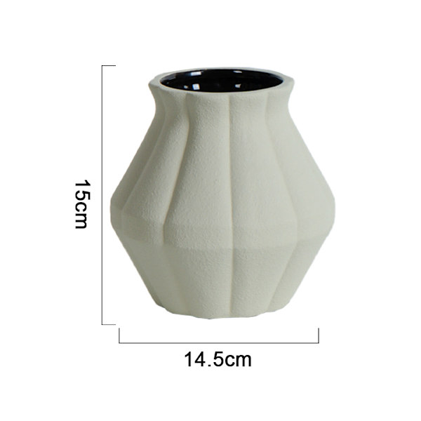 Keramisk Blomster Vase, til Hjemmeindretning, Pejs, Soveværelse, Køkken