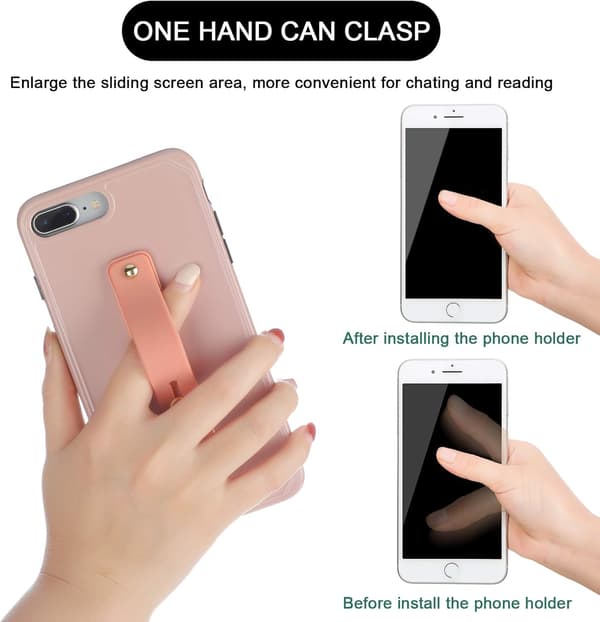 6 Stykker Telefonremgrep Holder Finger Mobiltelefongrep
