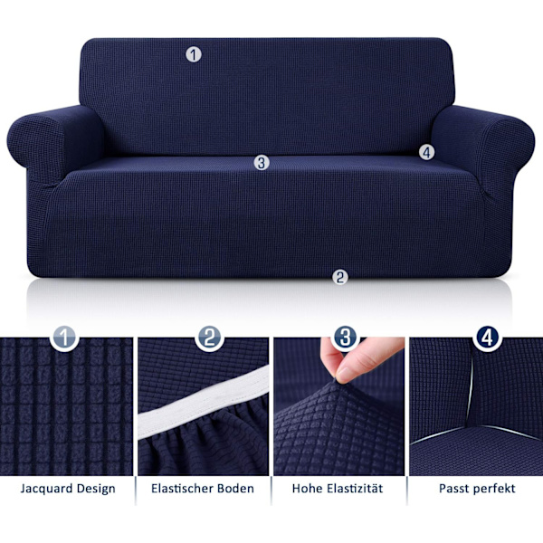 Sofaovertræk Sofa Betræk Jacquard Elastisk Stretch Spandex Cou
