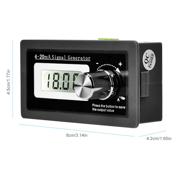 High Accuracy 4-20mA Current Loop Signal Generator Two wire Transducer Test