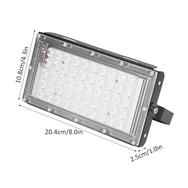 LED Overlysbrug 50W 12V Super Lys Hvid Vandafvisende Udendørs LED Overlysbrug til Gårdsteder Haver