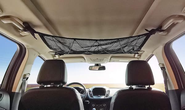 Bil Loft Lastnet Lomme, 86x58 cm Justerbar Dobbeltlags Net