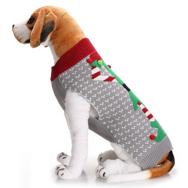 Hunde Julekostume, Julekæledyrs Vintertøj, til Mellemstore Store Hunde grey S
