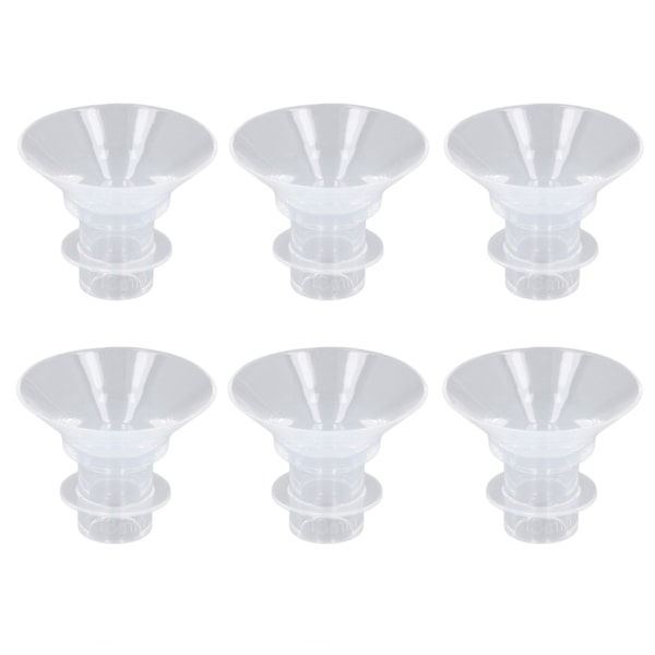 6 st flänsinsatser Hands Free bröstpump Bärbar bärbar Spectra 24 mm sköldar flänsar 13 mm / 0,5 tum