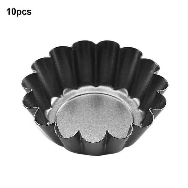 10 stk. non-stick eggetertformer, kake-, muffins-, cupcakeform, kjøkkenbakeverktøy